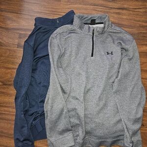Two Under Armour Men's  Zip-Up Sweater 3XL